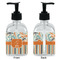 Orange Blue Swirls & Stripes Glass Soap/Lotion Dispenser - Approval