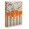 Orange Blue Swirls & Stripes Softbound Notebook (Personalized)