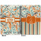 Orange Blue Swirls & Stripes Spiral Journal 7 x 10 - Apvl