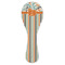 Orange Blue Swirls & Stripes Ceramic Spoon Rest (Personalized)