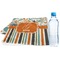 Orange Blue Swirls & Stripes Sports & Fitness Towel (Personalized)