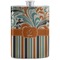 Orange Blue Swirls & Stripes Stainless Steel Flask (Personalized)