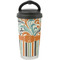 Orange Blue Swirls & Stripes Stainless Steel Coffee Tumbler (Personalized)