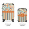 Orange Blue Swirls & Stripes Suitcase Set 4 - APPROVAL