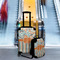 Orange Blue Swirls & Stripes Suitcase Set 4 - IN CONTEXT