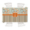 Orange Blue Swirls & Stripes Tablecloths (58"x102") - MAIN (top view)
