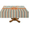 Orange Blue Swirls & Stripes Tablecloths (Personalized)