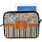 Orange Blue Swirls & Stripes Tablet Case / Sleeve - Large (Personalized)