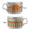 Orange Blue Swirls & Stripes Tea Cup - Single Apvl