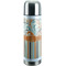 Orange Blue Swirls & Stripes Stainless Steel Thermos (Personalized)