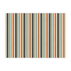 Orange Blue Swirls & Stripes Tissue Paper Sheets - Large - Heavyweight