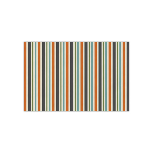 Custom Orange Blue Swirls & Stripes Small Tissue Papers Sheets - Heavyweight