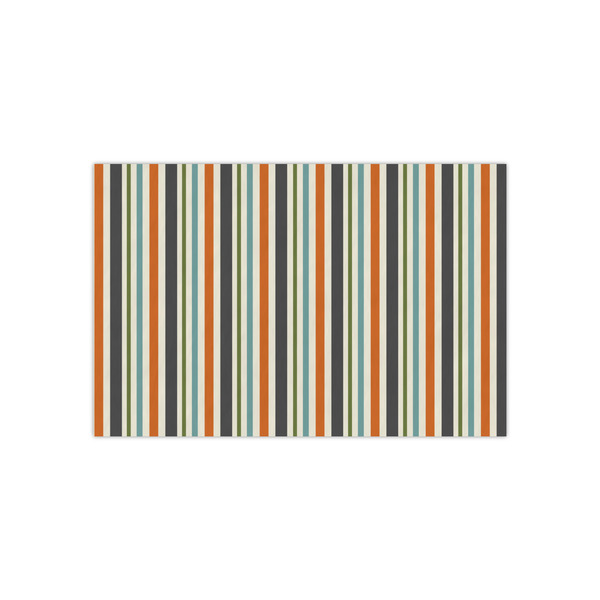 Custom Orange Blue Swirls & Stripes Tissue Paper Sheets - Small - Heavyweight