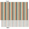 Orange Blue Swirls & Stripes Tissue Paper - Heavyweight - XL - Front & Back