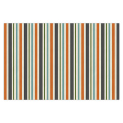 Orange Blue Swirls & Stripes X-Large Tissue Papers Sheets - Heavyweight