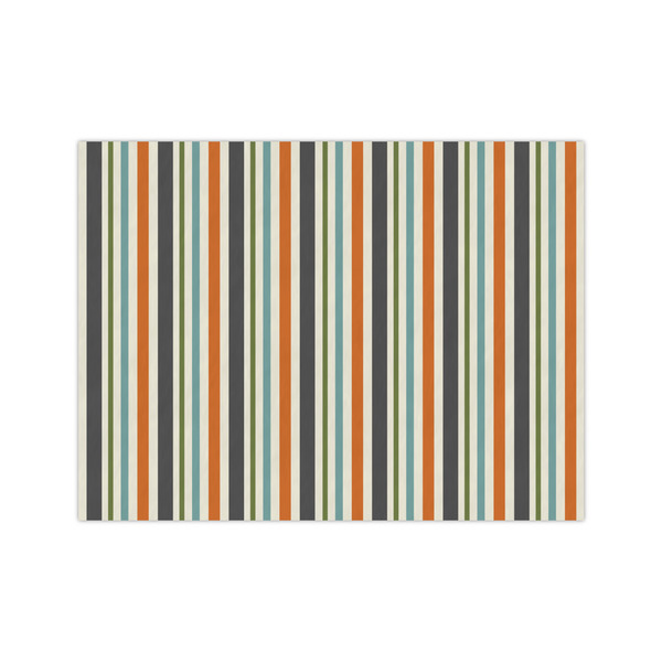 Custom Orange Blue Swirls & Stripes Tissue Paper Sheets - Medium - Lightweight