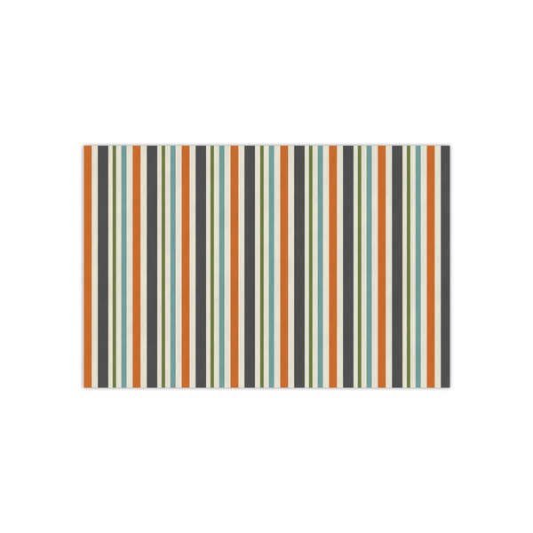 Custom Orange Blue Swirls & Stripes Small Tissue Papers Sheets - Lightweight