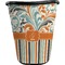 Orange Blue Swirls & Stripes Waste Basket - Single Sided (Black) (Personalized)