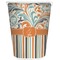 Orange Blue Swirls & Stripes Waste Basket (Personalized)