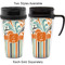 Orange Blue Swirls & Stripes Travel Mugs - with & without Handle