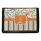 Orange Blue Swirls & Stripes Trifold Wallet (Personalized)