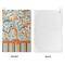 Orange Blue Swirls & Stripes Waffle Weave Golf Towel - Approval