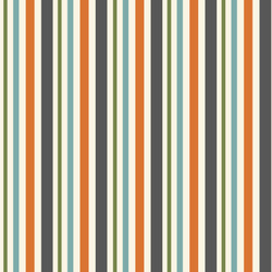 Orange Blue Swirls & Stripes Wallpaper & Surface Covering (Peel & Stick 24"x 24" Sample)