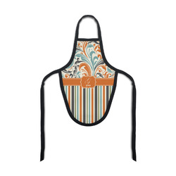 Orange Blue Swirls & Stripes Bottle Apron (Personalized)