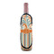 Orange Blue Swirls & Stripes Wine Bottle Apron - IN CONTEXT
