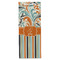 Orange Blue Swirls & Stripes Wine Gift Bag - Gloss - Front