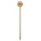 Orange Blue Swirls & Stripes Wooden 7.5" Stir Stick - Round - Single Stick