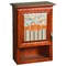 Orange Blue Swirls & Stripes Wooden Cabinet Decal (Medium)