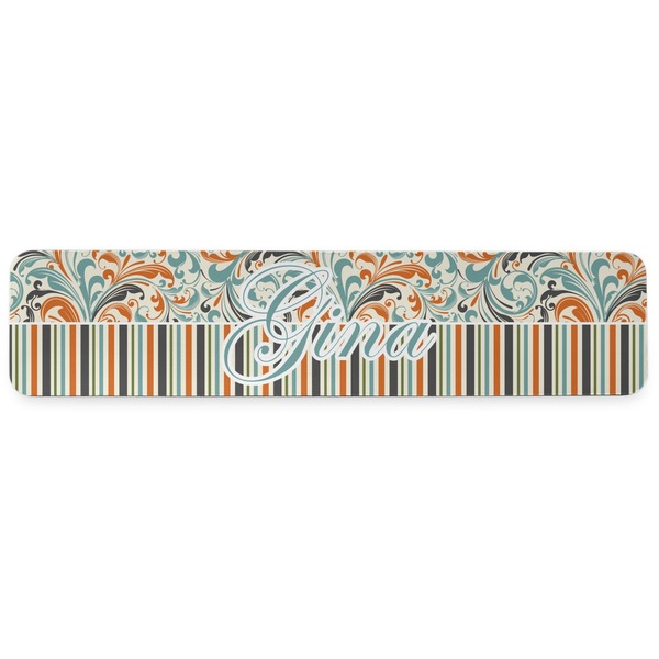 Orange Blue Swirls & Stripes Wrist Rest - Apvl