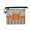 Orange Blue Swirls & Stripes Wristlet ID Cases - Front