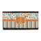Orange Blue Swirls & Stripes Leatherette Ladies Wallet (Personalized)