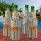 Orange Blue Swirls & Stripes Zipper Bottle Cooler - Set of 4 - LIFESTYLE