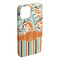 Orange Blue Swirls & Stripes iPhone Case - Plastic - iPhone 15 Plus (Personalized)