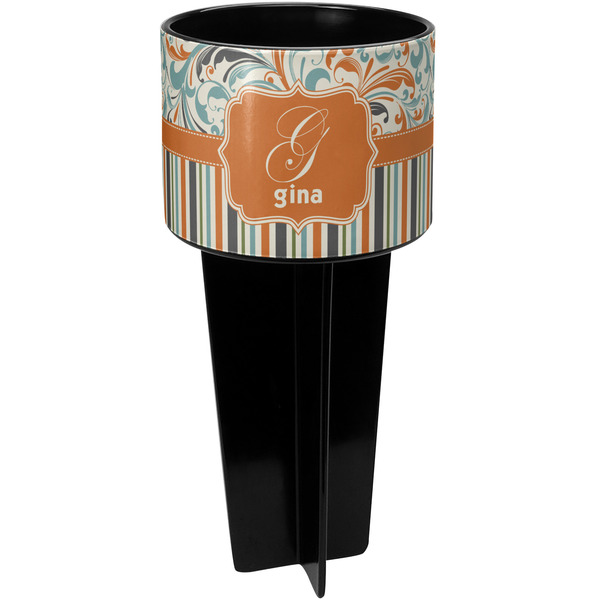 Orange Blue Swirls & Stripes spiker_black_apvl