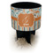 Orange Blue Swirls & Stripes Black Beach Spiker Drink Holder (Personalized)