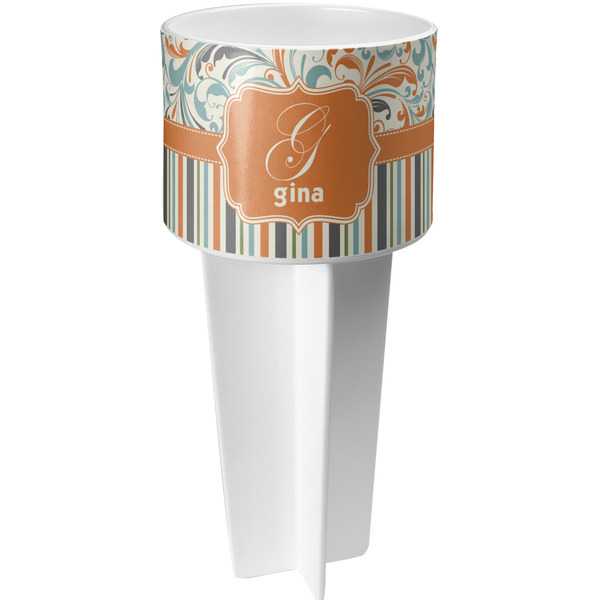 Orange Blue Swirls & Stripes spiker_white_apvl