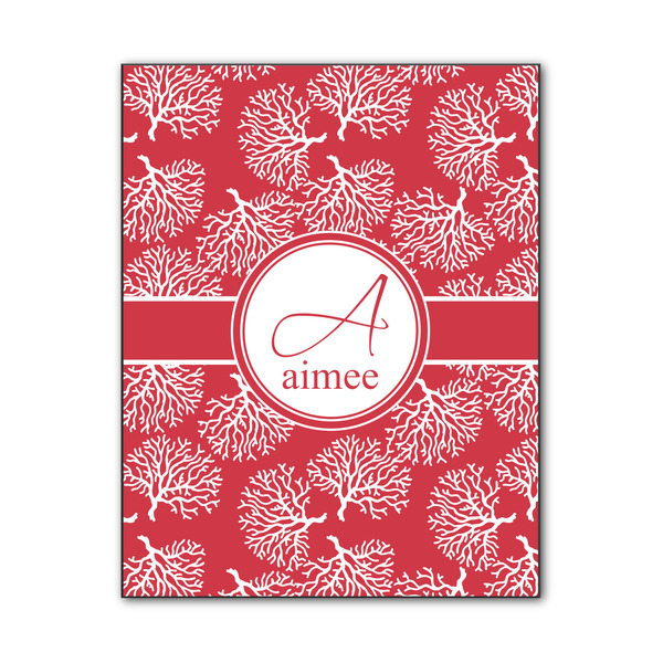 Custom Coral Wood Print - 11x14 (Personalized)