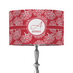 Coral 12" Drum Lamp Shade - Fabric (Personalized)