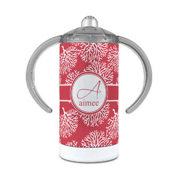 Coral 12 oz Stainless Steel Sippy Cup (Personalized)