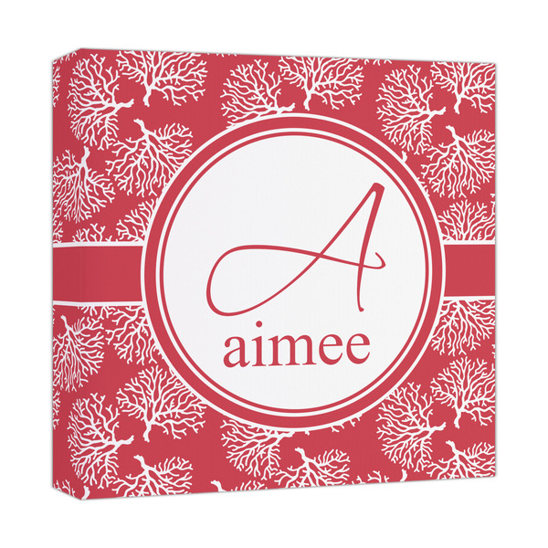 Custom Coral Canvas Print - 12x12 (Personalized)