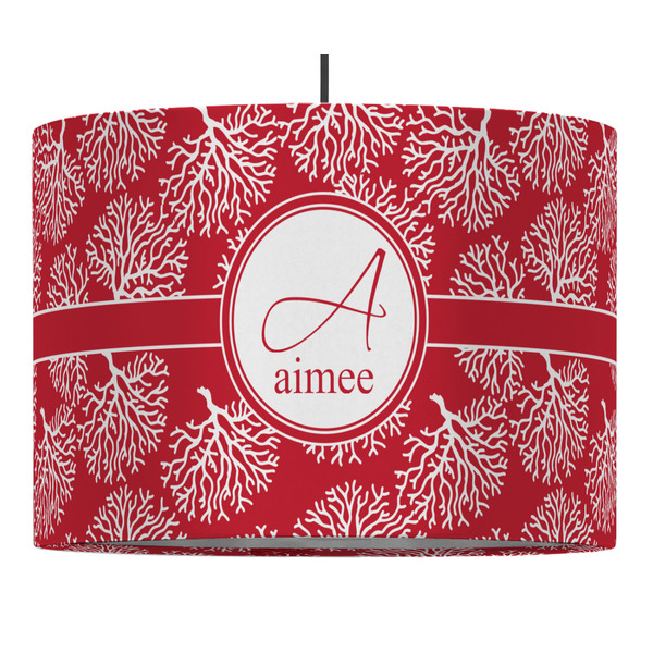 Custom Coral Drum Pendant Lamp (Personalized)