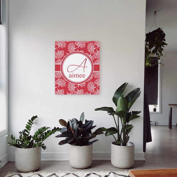 Coral 20x24 - Canvas Print - In Context