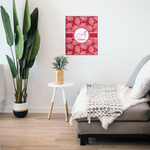 Coral 20x24 Wood Print - In Context