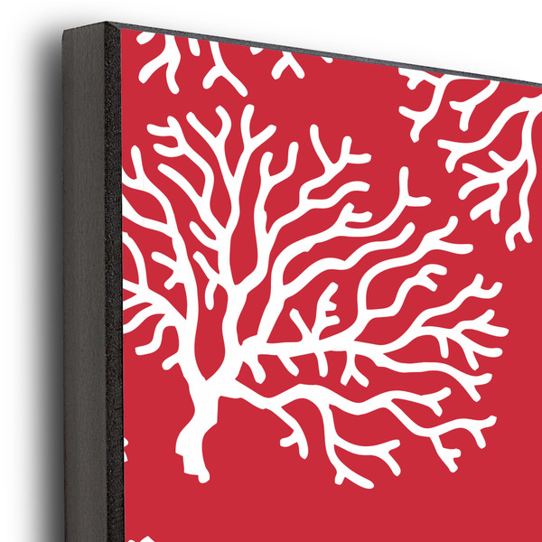 Coral 20x30 Wood Print - Closeup