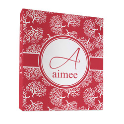 Coral 3 Ring Binder - Full Wrap - 1" (Personalized)