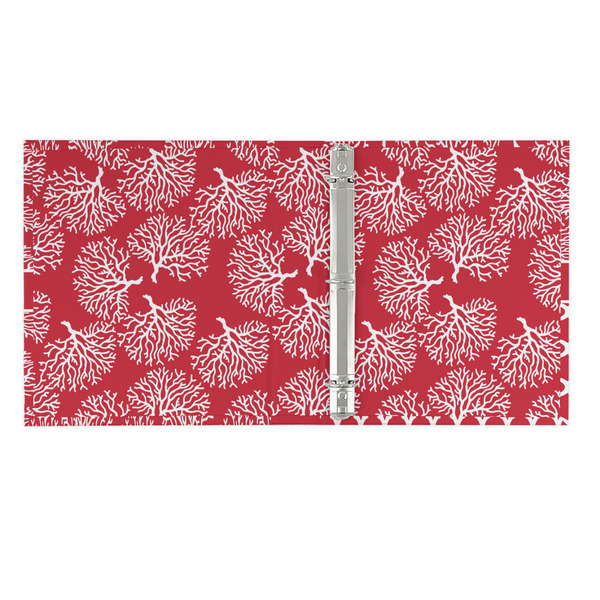 Coral 3 Ring Binders - Full Wrap - 1" - OPEN INSIDE